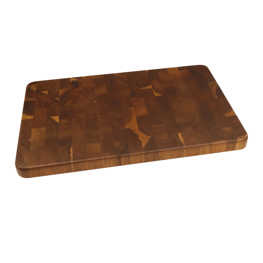 Jaswehome Acacia Chopping Board with Groove Acacia End Grain Cutting Board Wood