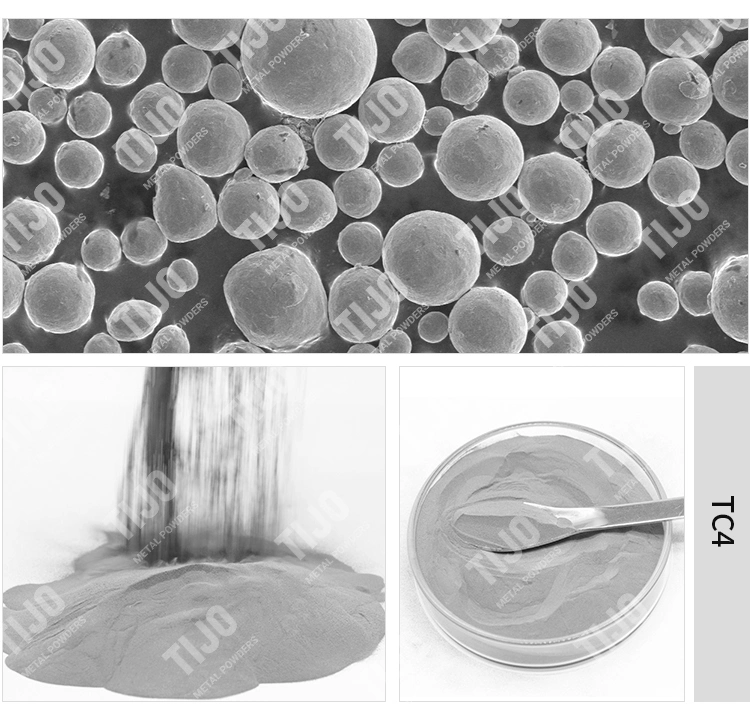 Titanium Metal Alloy Ti-6al-4V Tc4 Powder for Dental Field 3D Printing