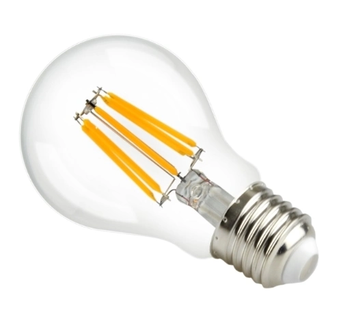 Hot Selling Decorative Clear Glass A60 4W E27 Linear IC Driver LED Filament Bulb